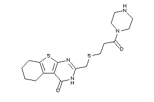 2-[[(3-keto-3-piperazino-propyl)thio]methyl]-5,6,7,8-tetrahydro-3H-benzothiopheno[2,3-d]pyrimidin-4-one