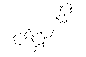 2-[2-(1H-benzimidazol-2-ylthio)ethyl]-5,6,7,8-tetrahydro-3H-benzothiopheno[2,3-d]pyrimidin-4-one