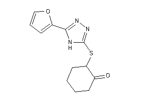Image of 2-[[5-(2-furyl)-4H-1,2,4-triazol-3-yl]thio]cyclohexanone