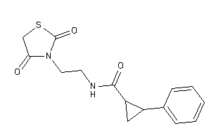 N-[2-(2,4-diketothiazolidin-3-yl)ethyl]-2-phenyl-cyclopropanecarboxamide