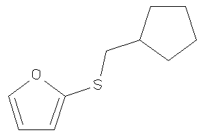 2-(cyclopentylmethylthio)furan