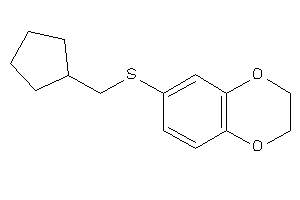 6-(cyclopentylmethylthio)-2,3-dihydro-1,4-benzodioxine