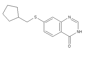 7-(cyclopentylmethylthio)-3H-quinazolin-4-one