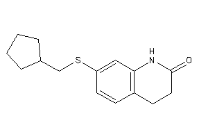 7-(cyclopentylmethylthio)-3,4-dihydrocarbostyril