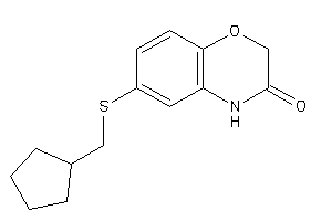 6-(cyclopentylmethylthio)-4H-1,4-benzoxazin-3-one