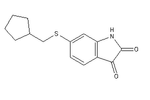 6-(cyclopentylmethylthio)isatin