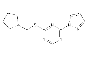 2-(cyclopentylmethylthio)-4-pyrazol-1-yl-s-triazine