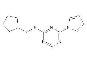 2-(cyclopentylmethylthio)-4-imidazol-1-yl-s-triazine