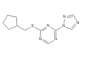 2-(cyclopentylmethylthio)-4-(1,2,4-triazol-1-yl)-s-triazine