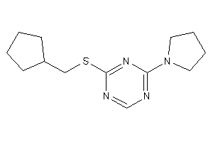 2-(cyclopentylmethylthio)-4-pyrrolidino-s-triazine