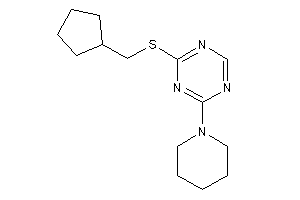 2-(cyclopentylmethylthio)-4-piperidino-s-triazine