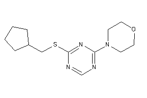 4-[4-(cyclopentylmethylthio)-s-triazin-2-yl]morpholine