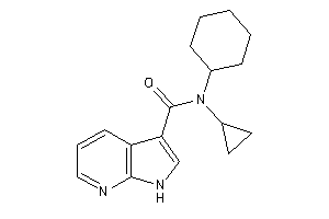 N-cyclohexyl-N-cyclopropyl-1H-pyrrolo[2,3-b]pyridine-3-carboxamide