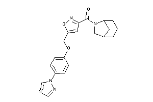 6-azabicyclo[3.2.1]octan-6-yl-[5-[[4-(1,2,4-triazol-1-yl)phenoxy]methyl]isoxazol-3-yl]methanone