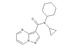 N-cyclohexyl-N-cyclopropyl-pyrazolo[1,5-a]pyrimidine-3-carboxamide