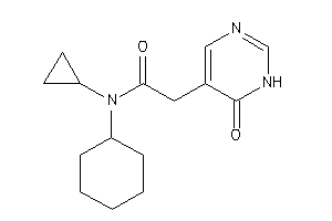 N-cyclohexyl-N-cyclopropyl-2-(6-keto-1H-pyrimidin-5-yl)acetamide