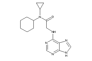 N-cyclohexyl-N-cyclopropyl-2-(9H-purin-6-ylamino)acetamide