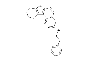 2-(4-keto-5,6,7,8-tetrahydrobenzothiopheno[2,3-d]pyrimidin-3-yl)-N-phenethyl-acetamide