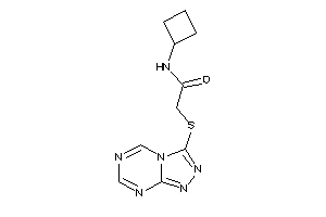 Image of N-cyclobutyl-2-([1,2,4]triazolo[4,3-a][1,3,5]triazin-3-ylthio)acetamide
