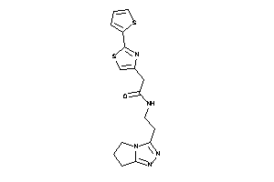 N-[2-(6,7-dihydro-5H-pyrrolo[2,1-c][1,2,4]triazol-3-yl)ethyl]-2-[2-(2-thienyl)thiazol-4-yl]acetamide