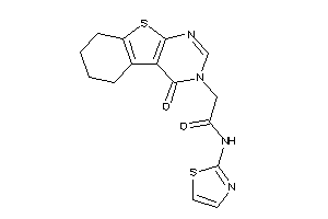 2-(4-keto-5,6,7,8-tetrahydrobenzothiopheno[2,3-d]pyrimidin-3-yl)-N-thiazol-2-yl-acetamide