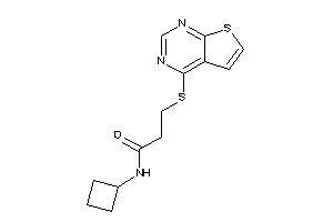 N-cyclobutyl-3-(thieno[2,3-d]pyrimidin-4-ylthio)propionamide