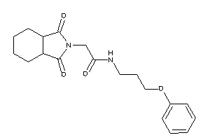 2-(1,3-diketo-3a,4,5,6,7,7a-hexahydroisoindol-2-yl)-N-(3-phenoxypropyl)acetamide