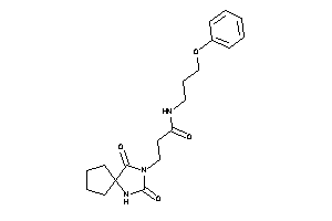 3-(2,4-diketo-1,3-diazaspiro[4.4]nonan-3-yl)-N-(3-phenoxypropyl)propionamide