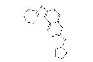 2-(4-keto-5,6,7,8-tetrahydrobenzothiopheno[2,3-d]pyrimidin-3-yl)acetic Acid Cyclopentyl Ester