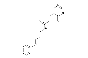 3-(6-keto-1H-pyrimidin-5-yl)-N-(3-phenoxypropyl)propionamide