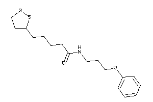 Image of 5-(dithiolan-3-yl)-N-(3-phenoxypropyl)valeramide