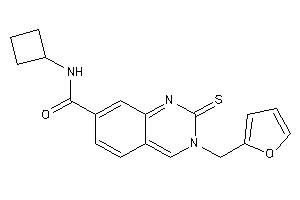 N-cyclobutyl-3-(2-furfuryl)-2-thioxo-quinazoline-7-carboxamide