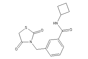 N-cyclobutyl-3-[(2,4-diketothiazolidin-3-yl)methyl]benzamide