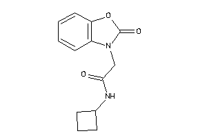 N-cyclobutyl-2-(2-keto-1,3-benzoxazol-3-yl)acetamide