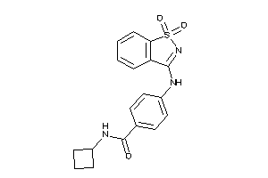 N-cyclobutyl-4-[(1,1-diketo-1,2-benzothiazol-3-yl)amino]benzamide