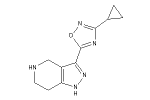 Image of 3-cyclopropyl-5-(4,5,6,7-tetrahydro-1H-pyrazolo[4,3-c]pyridin-3-yl)-1,2,4-oxadiazole