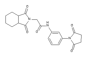 2-(1,3-diketo-3a,4,5,6,7,7a-hexahydroisoindol-2-yl)-N-(3-succinimidophenyl)acetamide