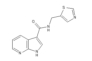 Image of N-(thiazol-5-ylmethyl)-1H-pyrrolo[2,3-b]pyridine-3-carboxamide