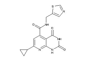 7-cyclopropyl-2,4-diketo-N-(thiazol-5-ylmethyl)-1H-pyrido[2,3-d]pyrimidine-5-carboxamide