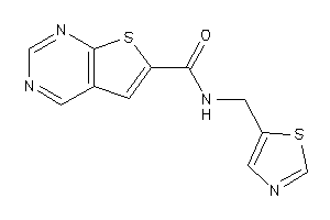 N-(thiazol-5-ylmethyl)thieno[2,3-d]pyrimidine-6-carboxamide