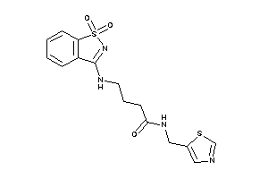 4-[(1,1-diketo-1,2-benzothiazol-3-yl)amino]-N-(thiazol-5-ylmethyl)butyramide