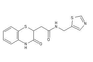 2-(3-keto-4H-1,4-benzothiazin-2-yl)-N-(thiazol-5-ylmethyl)acetamide