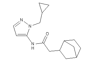 N-[2-(cyclopropylmethyl)pyrazol-3-yl]-2-(2-norbornyl)acetamide