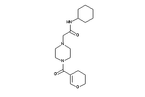 N-cyclohexyl-2-[4-(3,4-dihydro-2H-pyran-5-carbonyl)piperazino]acetamide