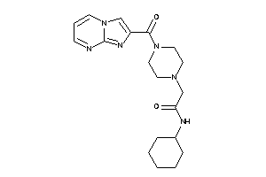 N-cyclohexyl-2-[4-(imidazo[1,2-a]pyrimidine-2-carbonyl)piperazino]acetamide