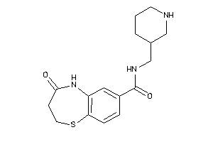 4-keto-N-(3-piperidylmethyl)-3,5-dihydro-2H-1,5-benzothiazepine-7-carboxamide