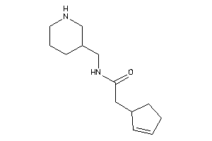 2-cyclopent-2-en-1-yl-N-(3-piperidylmethyl)acetamide