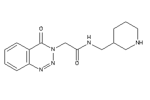 2-(4-keto-1,2,3-benzotriazin-3-yl)-N-(3-piperidylmethyl)acetamide