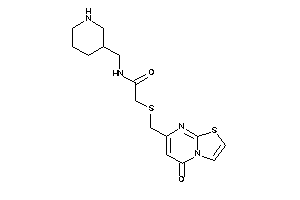 Image of 2-[(5-ketothiazolo[3,2-a]pyrimidin-7-yl)methylthio]-N-(3-piperidylmethyl)acetamide