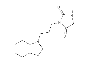 3-[3-(2,3,3a,4,5,6,7,7a-octahydroindol-1-yl)propyl]hydantoin